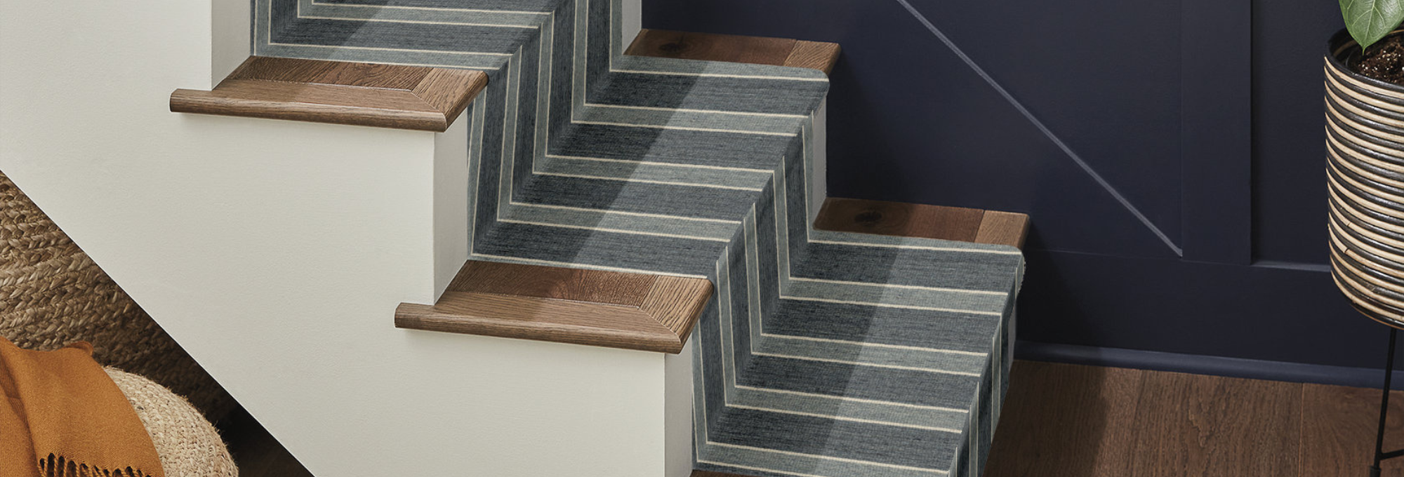 stairs with carpet runner from Anderson Tuftex