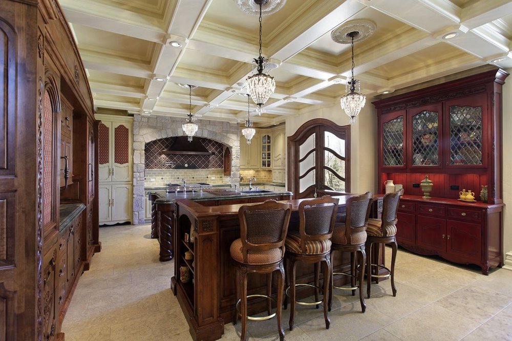 Dining room with retro design