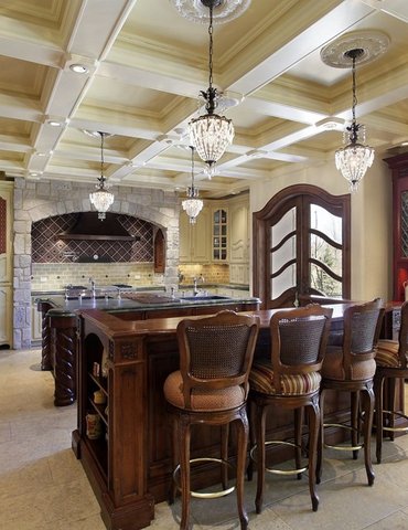 Dining room with retro design